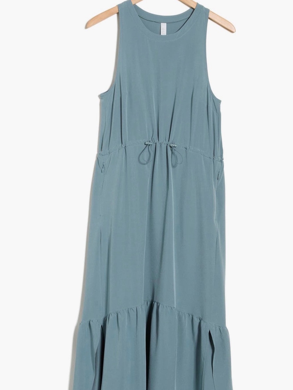 Zella Sleeveless Drawstring Pursuit Midi Dress